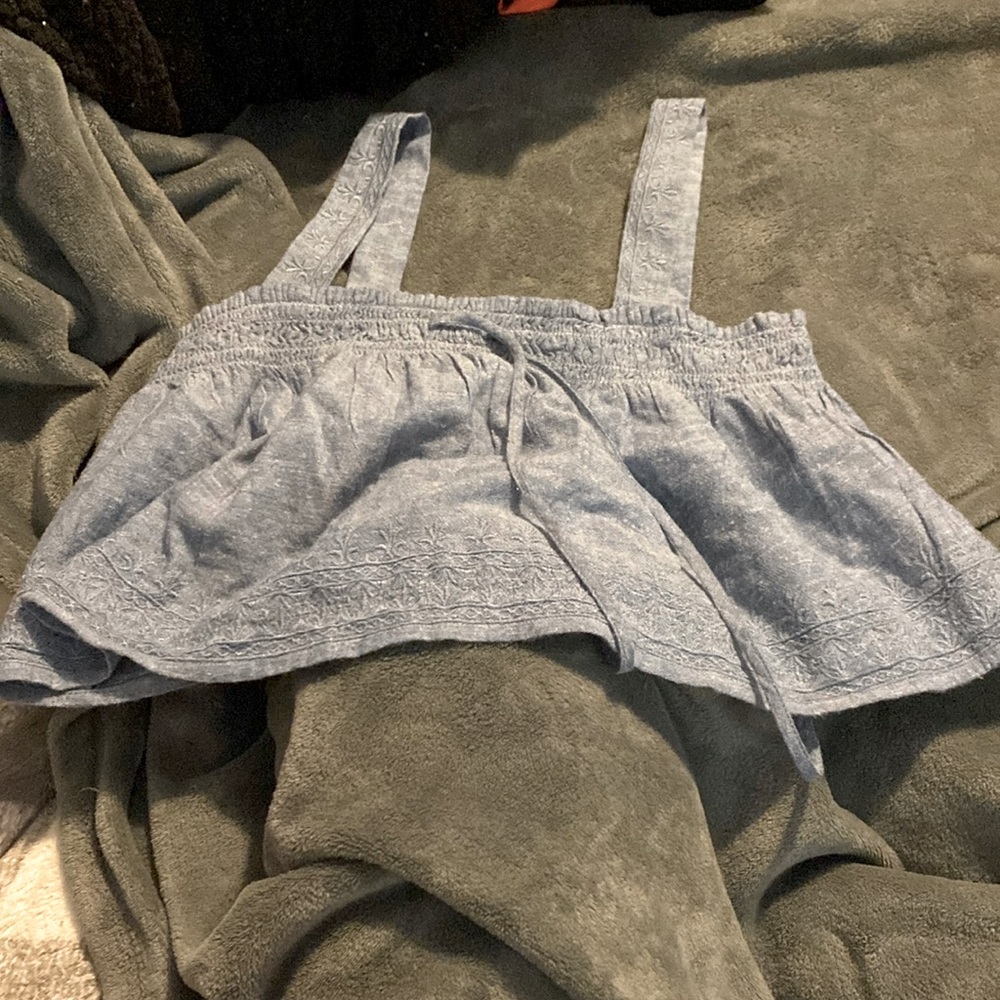 American Eagle Tank top Size small Color Light jean washed blue